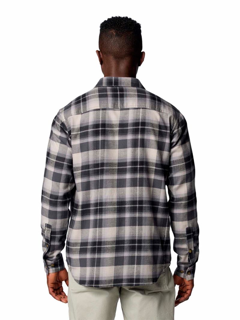 Camisa Manga Larga Hombre Cornell Woods Negro Columbia