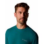 Polera-Manga-Corta-Hombre-Endle-Trail-Running-Azul-Columbia