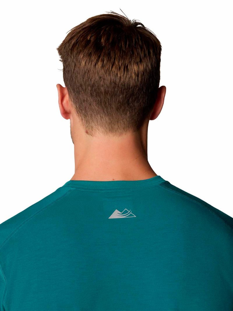 Polera-Manga-Corta-Hombre-Endle-Trail-Running-Azul-Columbia