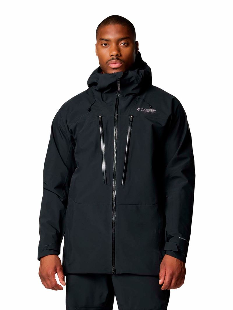 Cortaviento-Hombre-Platinum-II-3L-Ski-Negro-Columbia