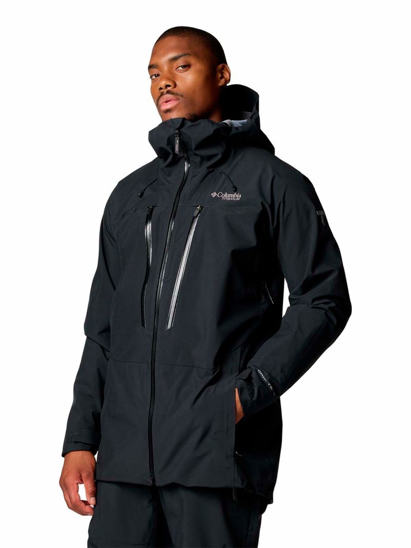 Cortaviento-Hombre-Platinum-II-3L-Ski-Negro-Columbia
