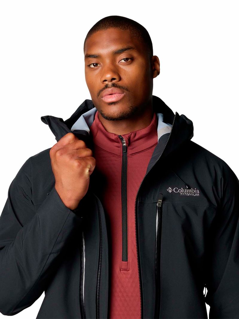 Cortaviento-Hombre-Platinum-II-3L-Ski-Negro-Columbia