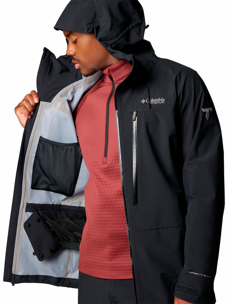 Cortaviento-Hombre-Platinum-II-3L-Ski-Negro-Columbia