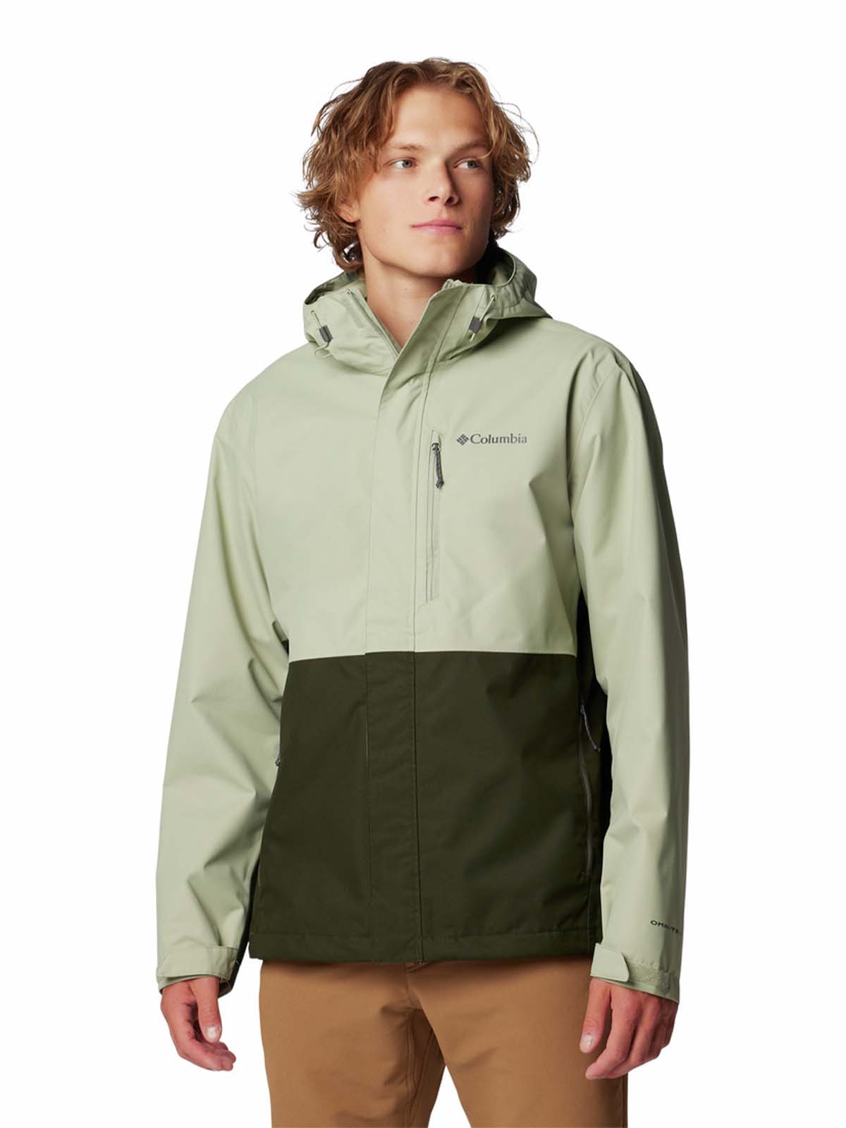 COLUMBIA HIKEBOUND II INTERCHANGE JACKET SAFARI/GREENSCAPE - Wandeljas