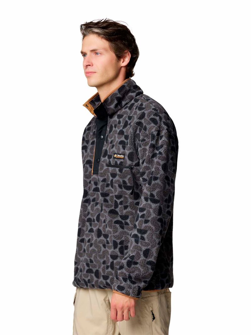 Polar-Hombre-Helvetia-Snap-Fleece-Negro-Columbia