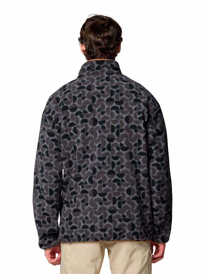Polar-Hombre-Helvetia-Snap-Fleece-Negro-Columbia