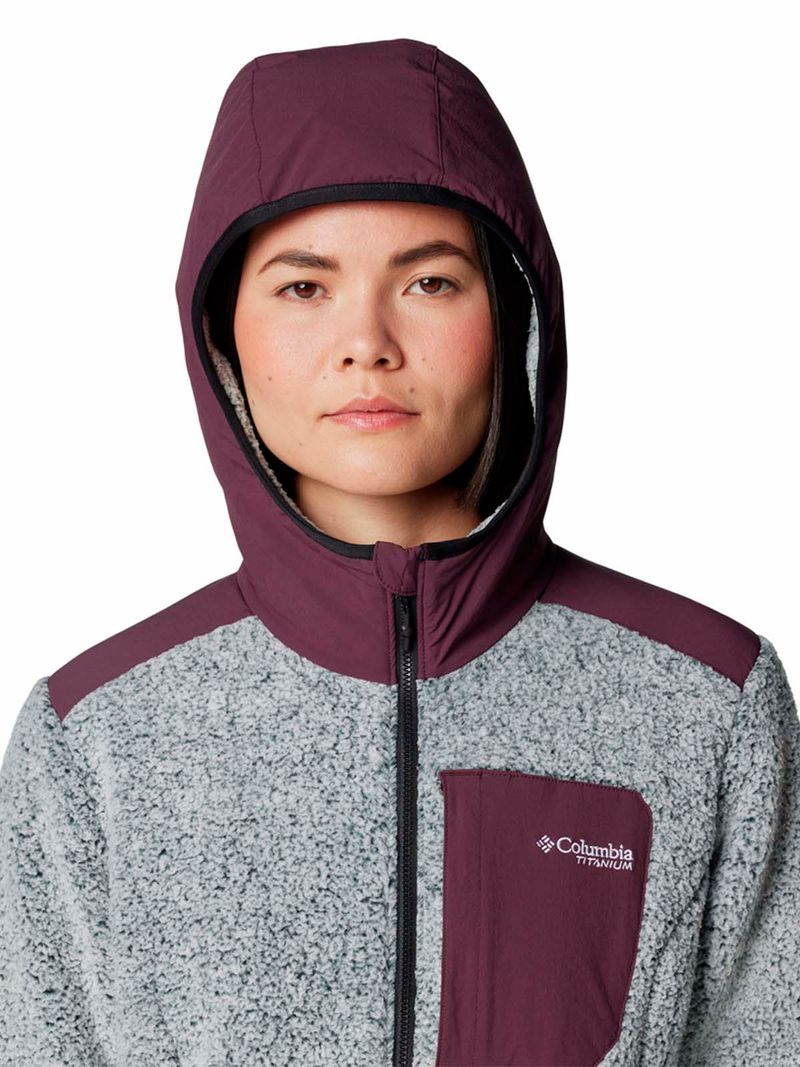 Polar Mujer Arctic Crest Full Zip Morado Columbia