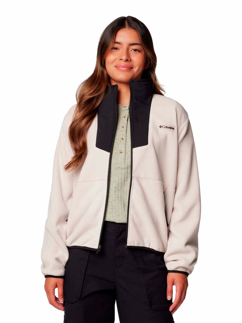 Polar-Mujer-Sequoia-Grove-Full-Zip-Gris-Columbia