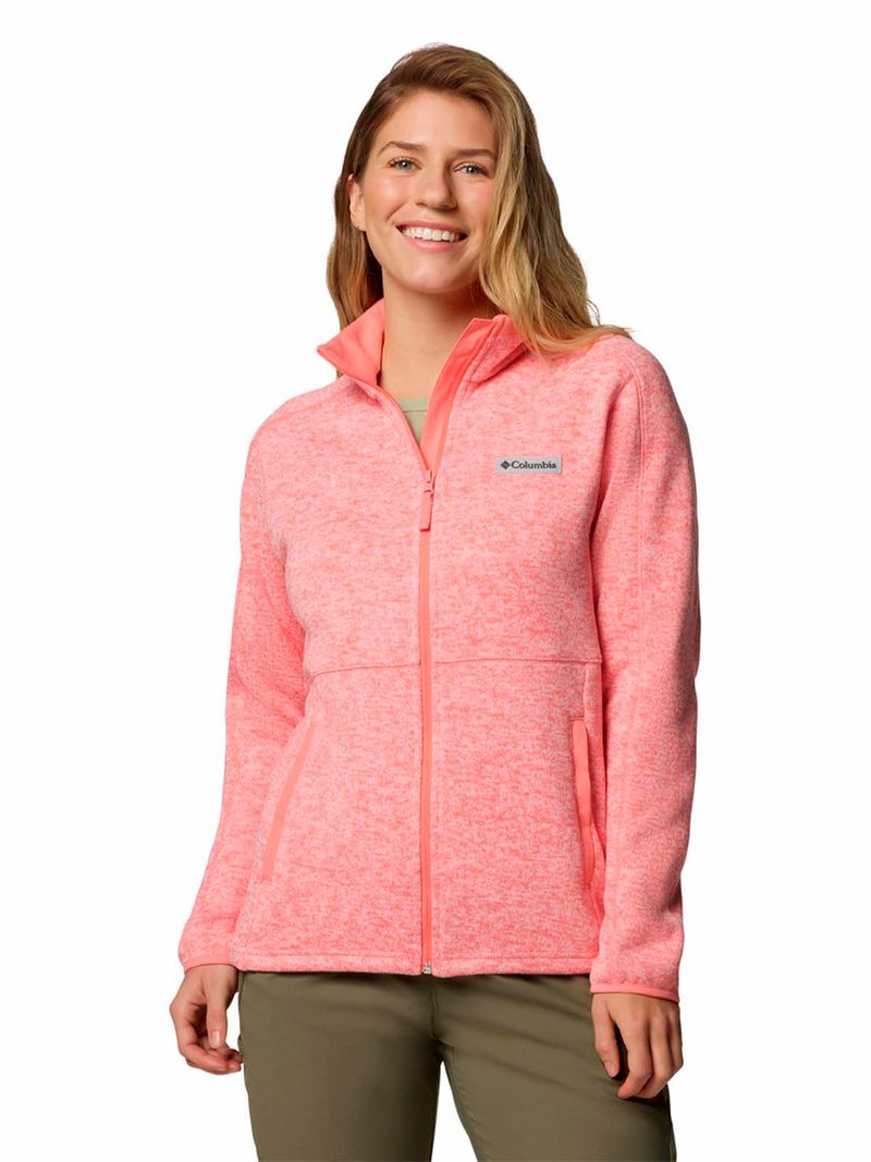 Polar Mujer Sweater Weather Full Zip Rosado Columbia