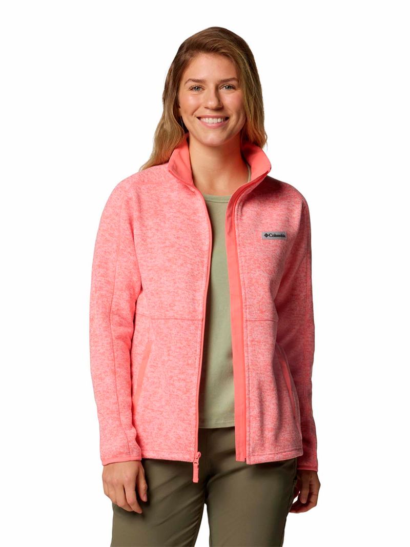 Polar Mujer Sweater Weather Full Zip Rosado Columbia