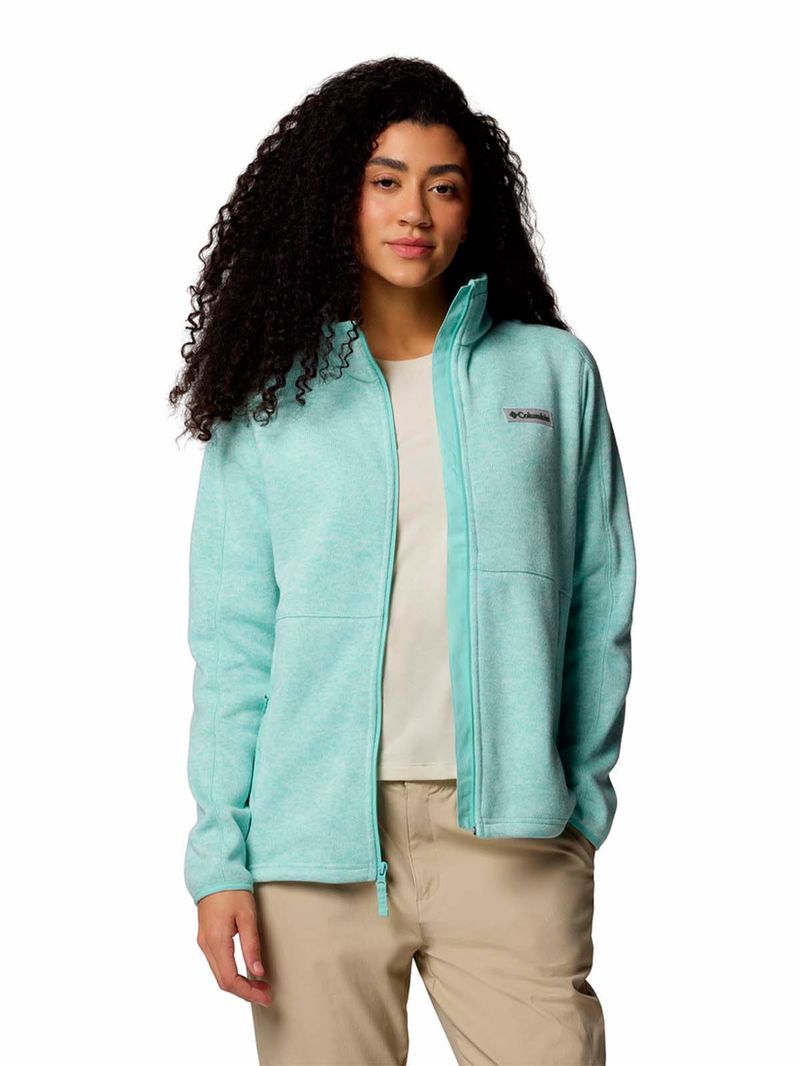 Polar-Mujer-Sweater-Weather-Full-Zip-Verde-Columbia