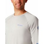 Polera-Manga-Larga-Hombre-Terminal-Tackle-Heat-Gris-Columbia