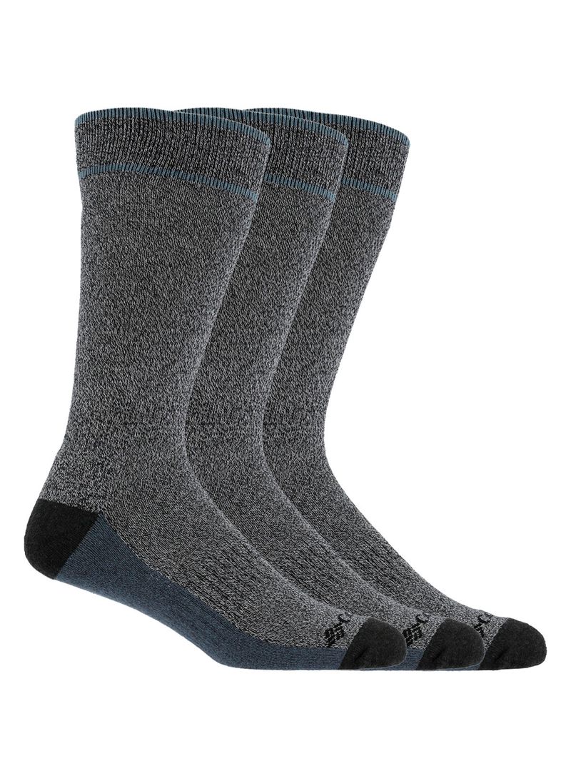 Calcetin-Hombre-Cotton-Crew-3P-Gris-Columbia