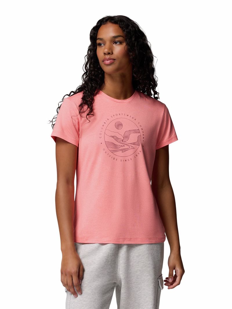 Polera-Manga-Corta-Mujer-Sloan-Ridge-Graphic-Rojo-Columbia