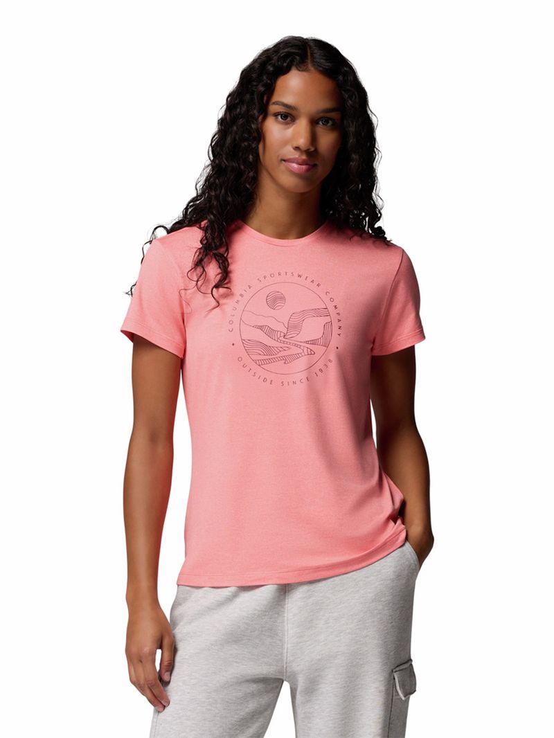 Polera-Manga-Corta-Mujer-Sloan-Ridge-Graphic-Rojo-Columbia