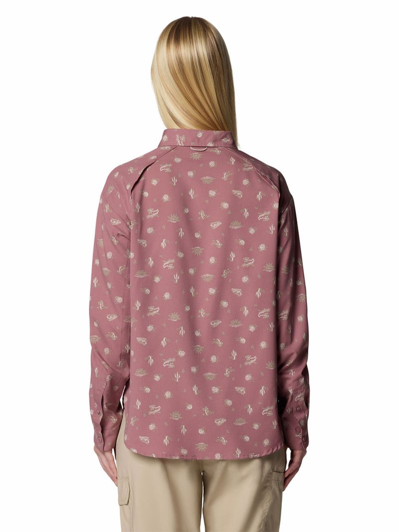 Camisa-Manga-Larga-Mujer-Silver-Ridge-Pattern-Morado-Columbia