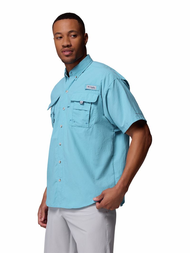 Camisa-Manga-Corta-Hombre-Bahama-II-Azul-Columbia