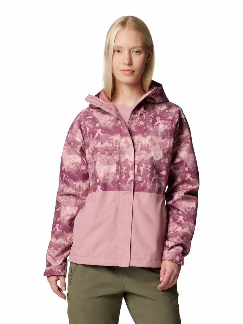 Cortaviento Mujer Hikebound Printed Rosado Columbia