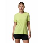 Polera-Manga-Corta-Mujer-Endle-Trail-Running-Amarillo-Columbia