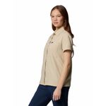 Camisa-Manga-Corta-Mujer-Silver-Ridge-Utility-Beige-Columbia