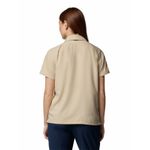 Camisa-Manga-Corta-Mujer-Silver-Ridge-Utility-Beige-Columbia