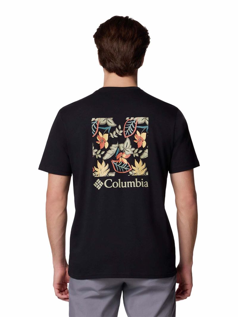 Polera-Manga-Corta-Hombre-North-Cascades-Negro-Columbia