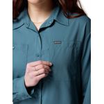Blusa-Manga-Larga-Mujer-Silver-Ridge-Utility-Azul-Columbia