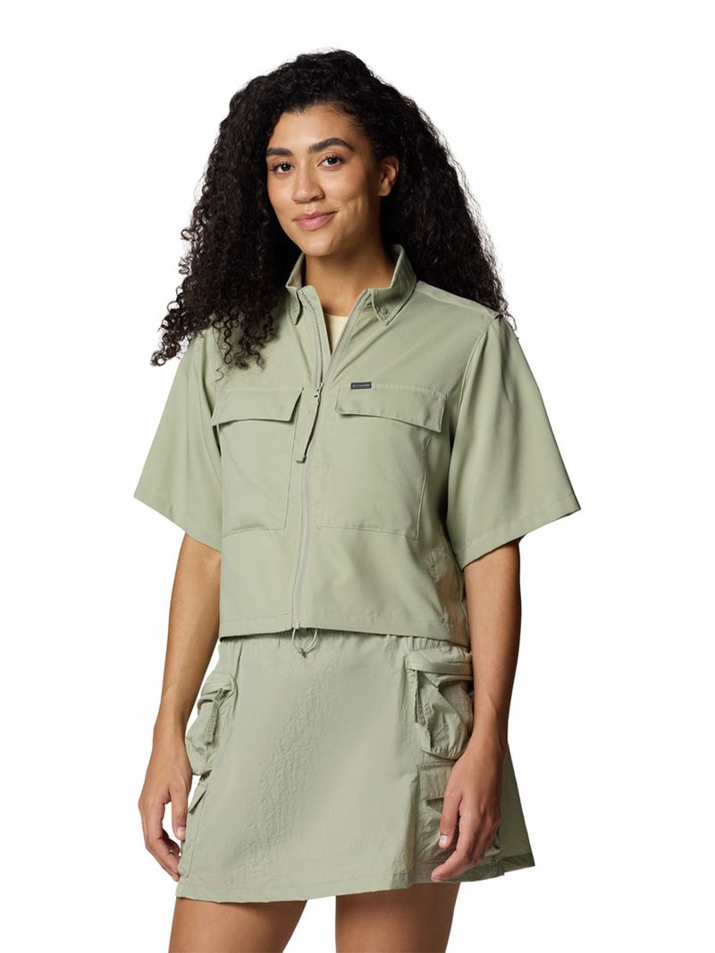 Camisa-Manga-Corta-Mujer-Elevated-View-Utility-Beige-Columbia