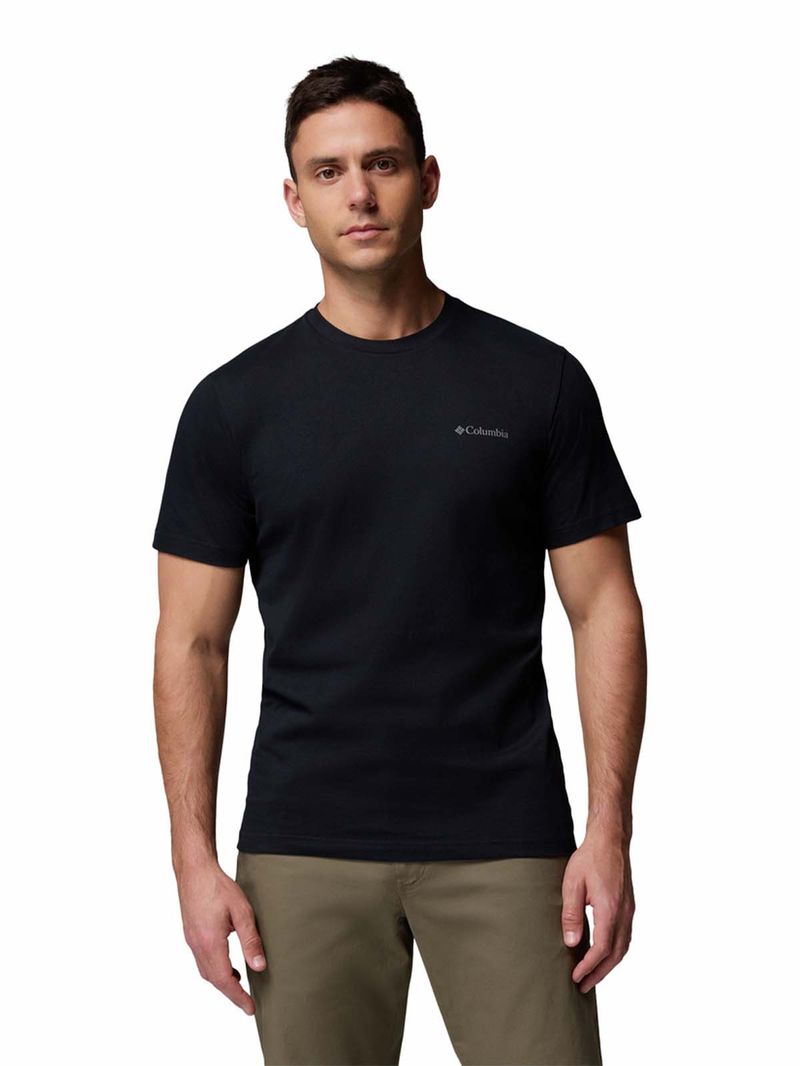Polera-Manga-Corta-Hombre-Rapid-Ridge-Back-Negro-Columbia