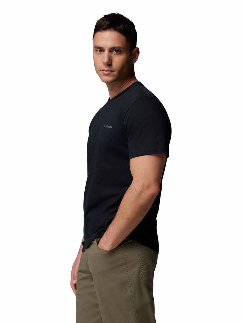 Polera-Manga-Corta-Hombre-Rapid-Ridge-Back-Negro-Columbia
