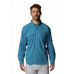 Camisa-Manga-Larga-Hombre-Shadowcaster-Zero-Azul-Columbia