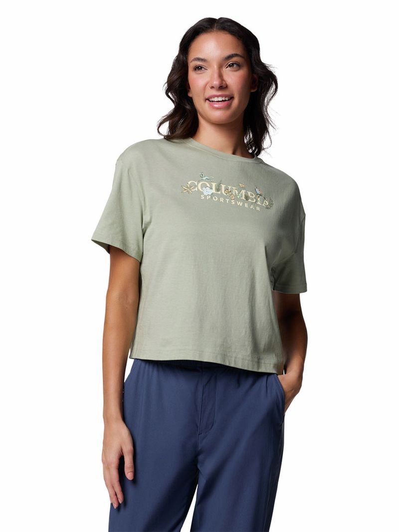 Polera-Manga-Corta-Mujer-Rolling-Bend-Graphic-Beige-Columbia