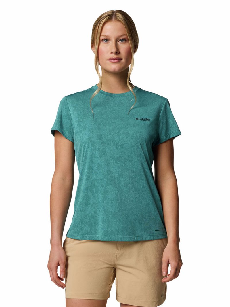 Polera-Manga-Corta-Mujer-Bluebird-Canyon-Azul-Columbia