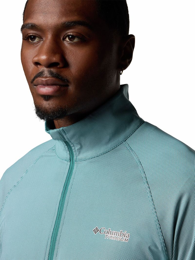 Polera-Manga-Larga-Hombre-Summit-Valley-Half-Zip-Azul-Columbia