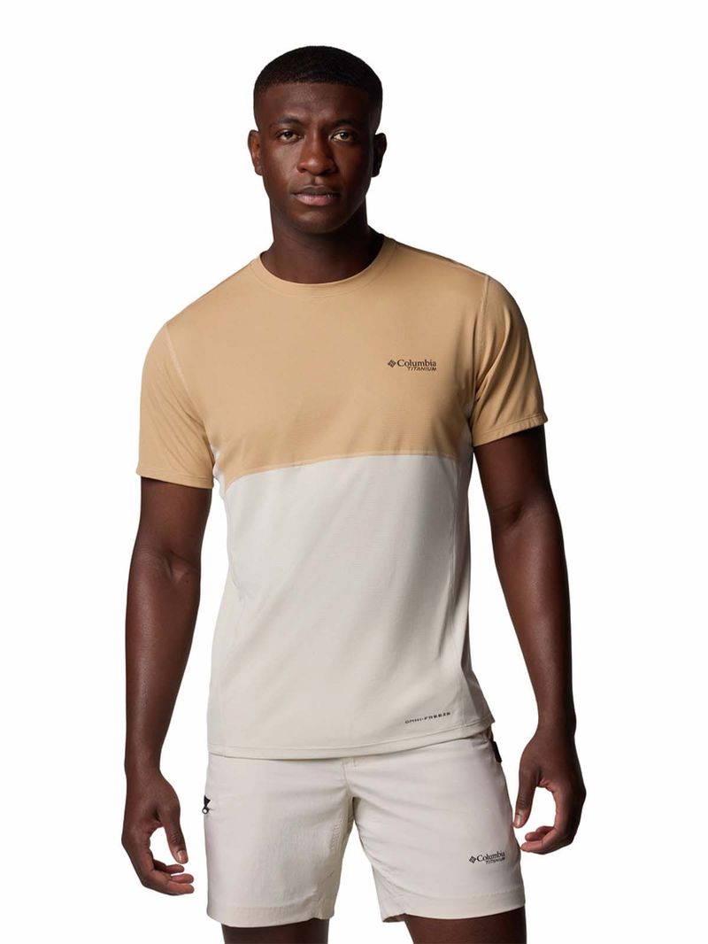 Polera-Manga-Corta-Hombre-Cirque-River-Pro-Beige-Columbia