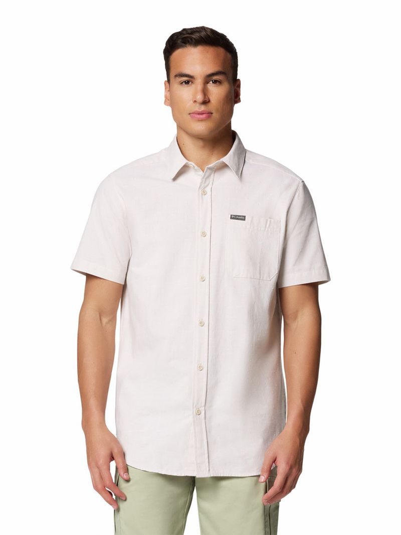 Camisa-Manga-Corta-Hombre-Rapid-Rivers-Novelty-Gris-Columbia