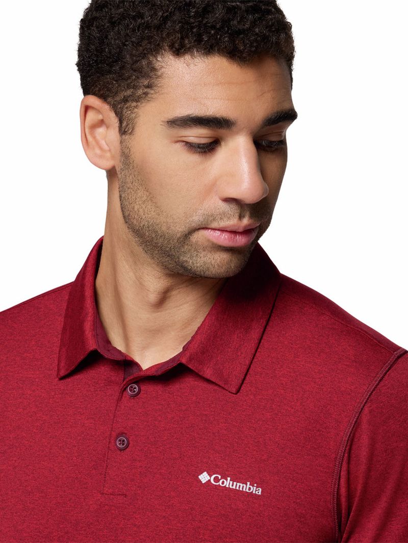 Polera-Manga-Corta-Hombre-Tech-Trail-Morado-Columbia