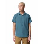 Camisa-Manga-Corta-Hombre-Silver-Ridge-Azul-Columbia