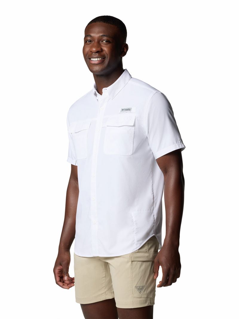 Camisa-Manga-Corta-Hombre-Blood-And-Guts-V-Blanco-Columbia