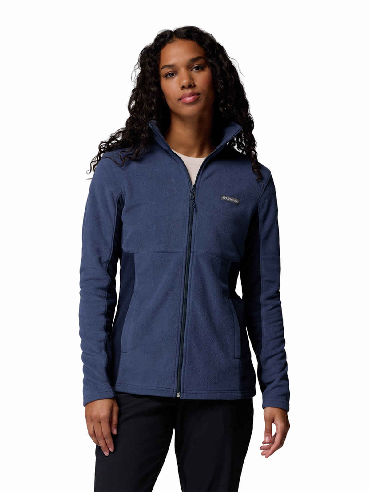 Columbia - Polerón Mujer Basin Trail Full Zip Azul Columbia