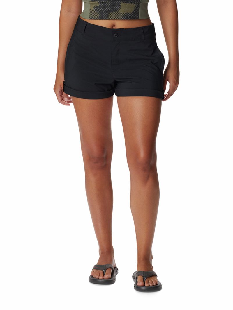 Short Mujer Silver Ridge Utility Negro Columbia