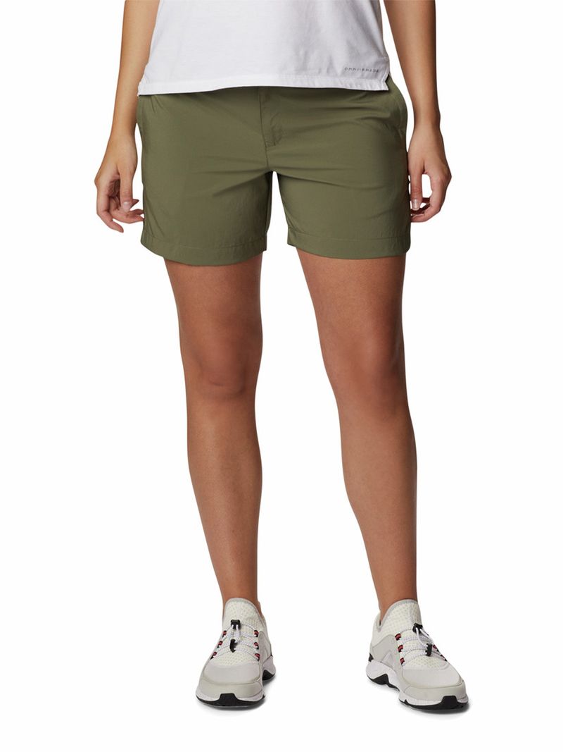 Short Mujer Silver Ridge Utility Verde Columbia