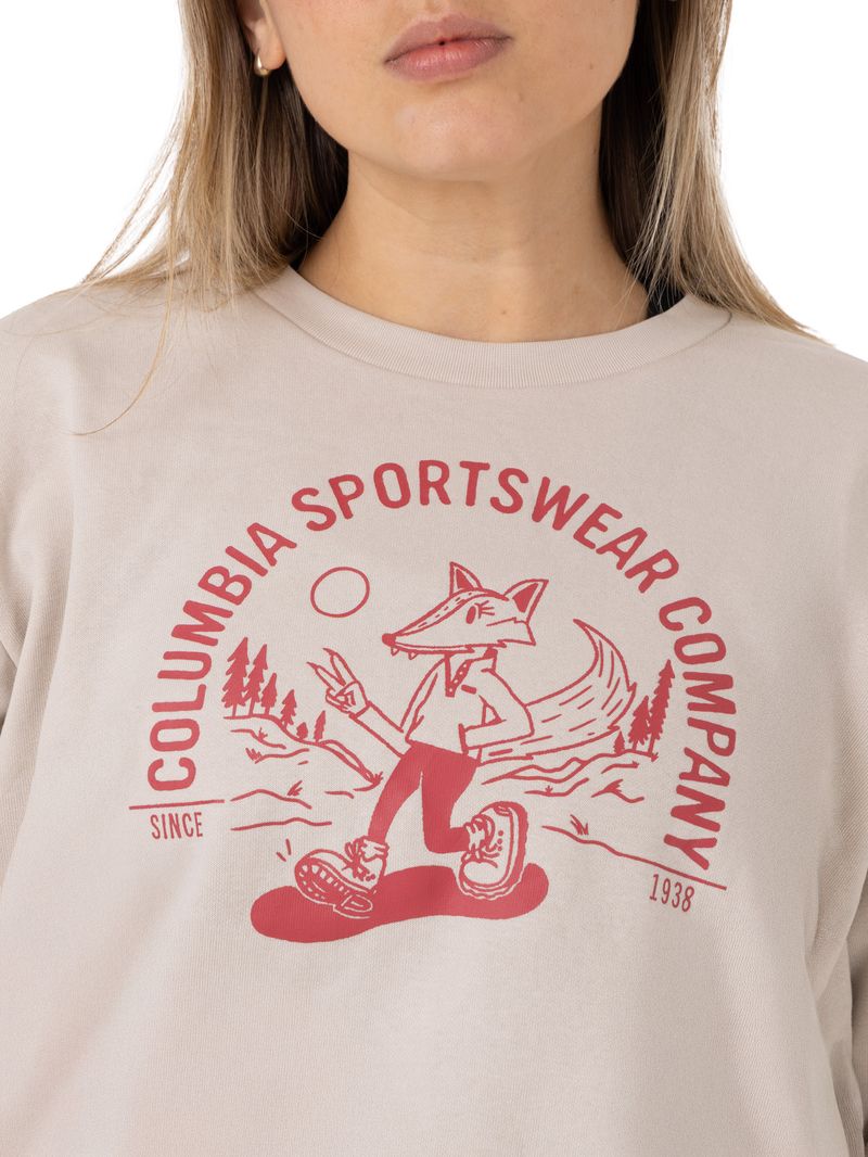 Poleron-Mujer-Ashcreek-Crew-Gris-Columbia