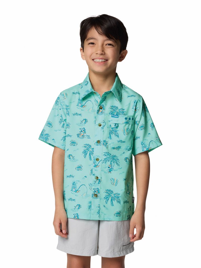 Camisa-Manga-Corta-Niño-Pfg-Disney-Super-Slack-Azul-Columbia
