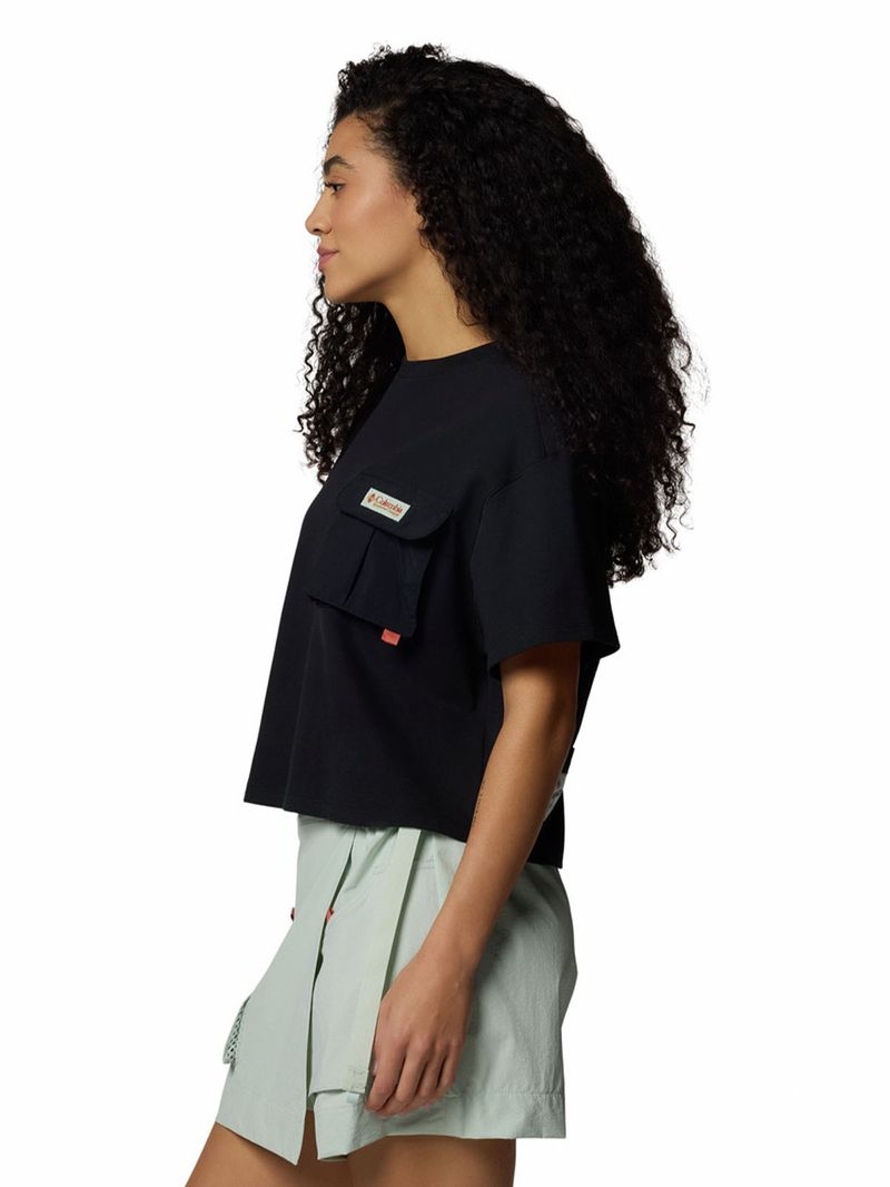 Polera-Manga-Corta-Mujer-Cove-Beach-Cropped-Negro-Columbia