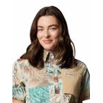 Camisa-Manga-Corta-Mujer-Cove-Beach-Printed-Verde-Columbia